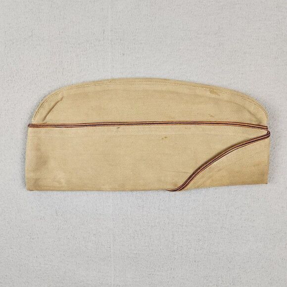 VINTAGE WORLD WAR II U.S ARMY AIR CORPS GARRISON CAP OR OVERSEAS CAP Sz 7 1/8 - Picture 2 of 5